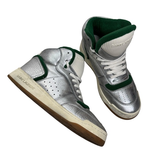 Saint Laurent Other - Saint Laurent SL80 High Top Sneakers Metallic